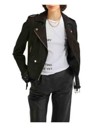 YOUNG POETS SOCIETY Emilia Hunza 214 Regular Fit Lederjacke Damen, Schwarz