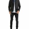 YOUNG POETS SOCIETY Ethan Lederjacke Herren, Schwarz