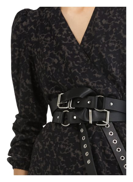 YOUNG POETS SOCIETY Felia Wickelkleid Damen, Schwarz YOUNG POETS SOCIETY Felia Wickelkleid Damen, Schwarz