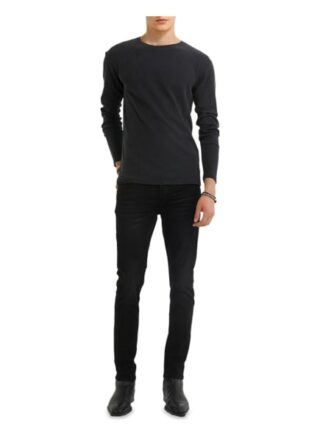 YOUNG POETS SOCIETY Henry Waffle 214 Longsleeve Herren, Schwarz