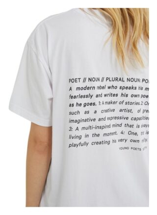 YOUNG POETS SOCIETY I'm A Poet Pria 214 Regular Fit T-Shirts Damen, Weiß