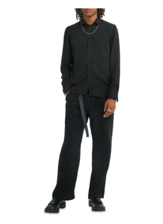 YOUNG POETS SOCIETY Jeremiah Silk 214 Casual-Hemd Herren, Schwarz
