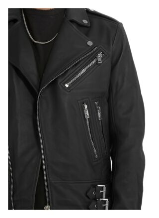 YOUNG POETS SOCIETY Joe Heavy 214 Lederjacke Herren, Schwarz