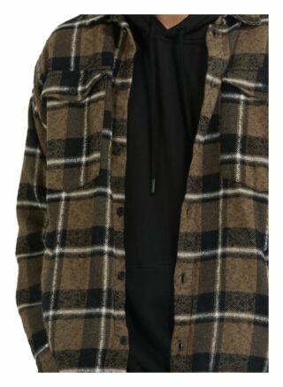 YOUNG POETS SOCIETY Jonte Cargo 214 Casual-Hemd Herren, Schwarz