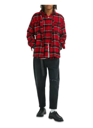 YOUNG POETS SOCIETY Jonte Patch 214 Casual-Hemd Herren, Rot