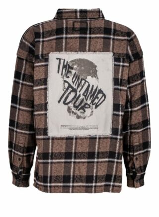 YOUNG POETS SOCIETY Jonte Patch 214 Casual-Hemd Herren, Schwarz