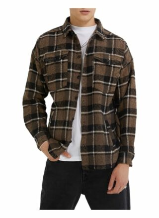 YOUNG POETS SOCIETY Jonte Patch 214 Casual-Hemd Herren, Schwarz