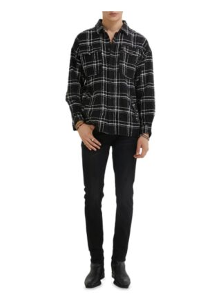 YOUNG POETS SOCIETY Jonte Patch 214 Casual-Hemd Herren, Schwarz