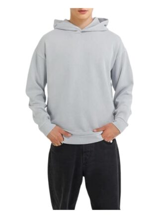 YOUNG POETS SOCIETY Joris Knit Structure 214 Hoodie Herren, Grau