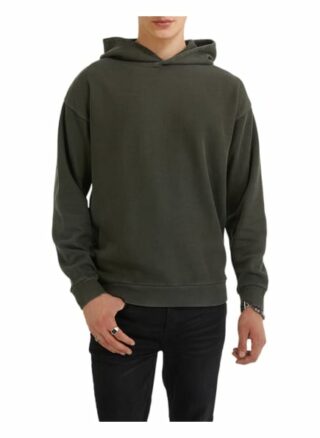 YOUNG POETS SOCIETY Joris Knit Structure 214 Hoodie Herren, Grün