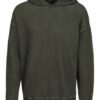 YOUNG POETS SOCIETY Joris Knit Structure 214 Hoodie Herren, Grün