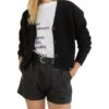 YOUNG POETS SOCIETY Maila Knit Cropped 214 Cropped Fit Strickjacke Damen, Schwarz