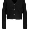 YOUNG POETS SOCIETY Maila Knit Cropped 214 Cropped Fit Strickjacke Damen, Schwarz