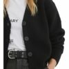 YOUNG POETS SOCIETY Maila Knit Cropped 214 Cropped Fit Strickjacke Damen, Schwarz