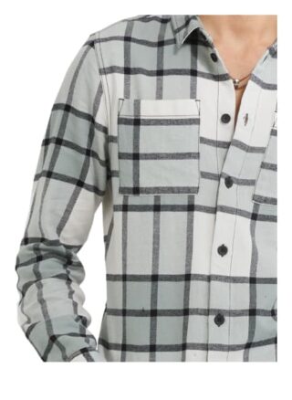 YOUNG POETS SOCIETY Mic Flannel 214 Casual-Hemd Herren, Weiß