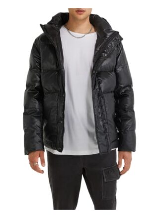 YOUNG POETS SOCIETY Mika Puffer Light Shine Daunenjacke Herren, Schwarz