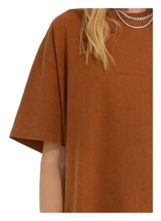 YOUNG POETS SOCIETY Pria Cotton 214 Boxy Fit T-Shirts Damen, Braun
