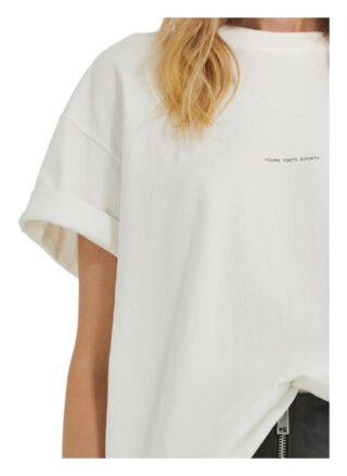 YOUNG POETS SOCIETY Pria Cotton 214 Boxy Fit T-Shirts Damen, Weiß