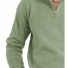 YOUNG POETS SOCIETY Pullover Janny Half Zip Rollkragenpullover Herren, Blau