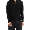 YOUNG POETS SOCIETY Pullover Janny Half Zip Rollkragenpullover Herren, Schwarz