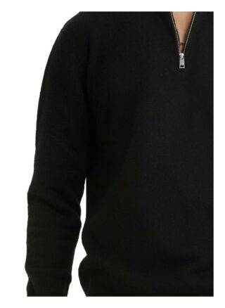 YOUNG POETS SOCIETY Pullover Janny Half Zip Rollkragenpullover Herren, Schwarz