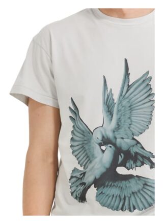 YOUNG POETS SOCIETY Sculptured Birds Daylen 214 T-Shirt Herren, Grau
