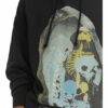 YOUNG POETS SOCIETY Surreal Skeleton Danis 214 Loose Fit Hoodie Herren, Schwarz