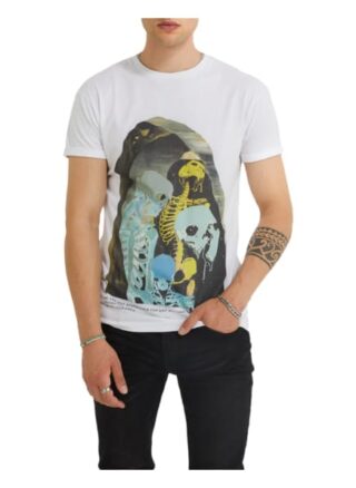 YOUNG POETS SOCIETY Surreal Skeleton Zander 214 T-Shirt Herren, Weiß