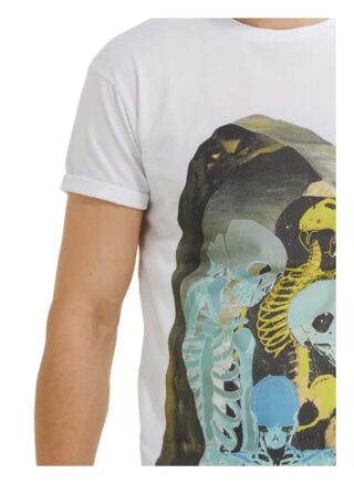 YOUNG POETS SOCIETY Surreal Skeleton Zander 214 T-Shirt Herren, Weiß