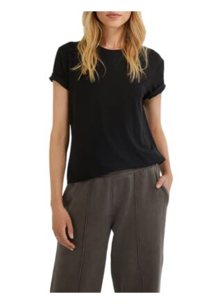 YOUNG POETS SOCIETY Tannie Shiny 214 Loose Fit T-Shirts Damen, Schwarz