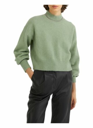 YOUNG POETS SOCIETY Yuna Knit Cropped 214 Regular Fit Pullover Damen, Blau