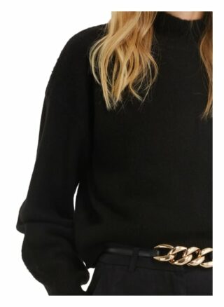 YOUNG POETS SOCIETY Yuna Knit Cropped 214 Regular Fit Pullover Damen, Schwarz
