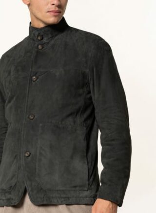 ZZegna Lederjacke Herren, Braun