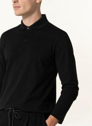 ZZegna Pique-Poloshirt Herren, Schwarz