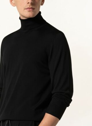 ZZegna Rollkragenpullover Herren, Schwarz