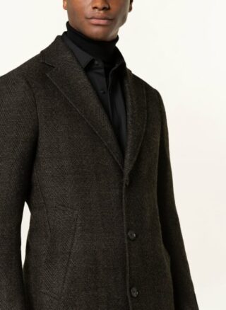 ZZegna Wollmantel Herren, Grau