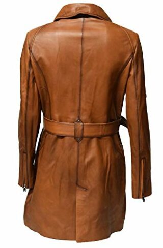 Zimmert UNA Ledermantel Damen, Braun
