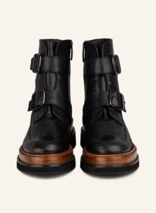 Zinda Boots Biker Boots Damen, Schwarz