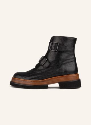 Zinda Boots Biker Boots Damen, Schwarz