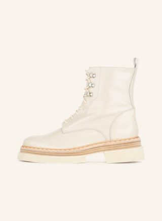 Zinda Schnürboots Damen, Weiß