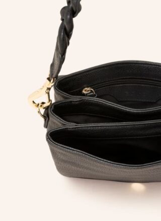 abro Jamie Schultertasche Damen, Schwarz