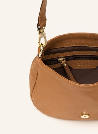 abro Temi Medium Schultertasche Damen, Braun