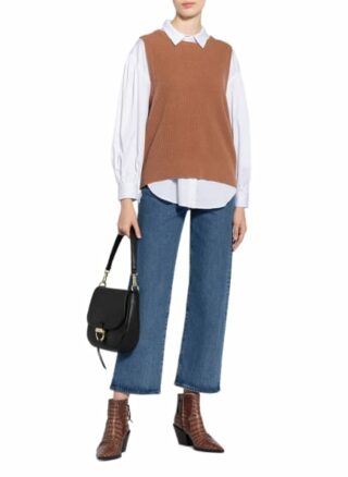 abro Temi Medium Schultertasche Damen, Schwarz