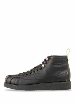 adidas Originals Superstar Boot Luxe Hightop-Sneaker Damen, Schwarz