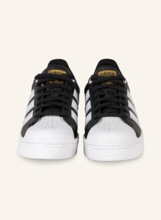 adidas Originals Superstar Plateau-Sneaker Damen, Schwarz