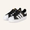 adidas Originals Superstar Plateau-Sneaker Damen, Schwarz