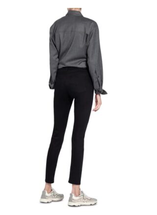 ag jeans Farrah Ankle Skinny Jeans Damen, Schwarz