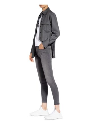 ag jeans Farrah Skinny Jeans Damen, Grau