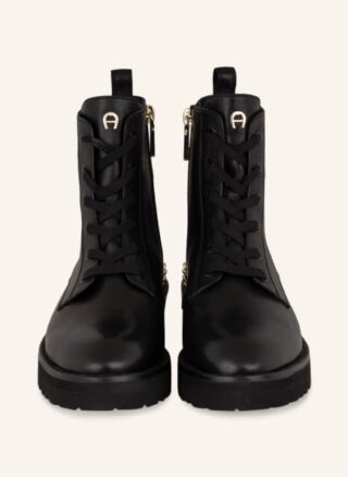 aigner Ava Schnürboots Damen, Schwarz