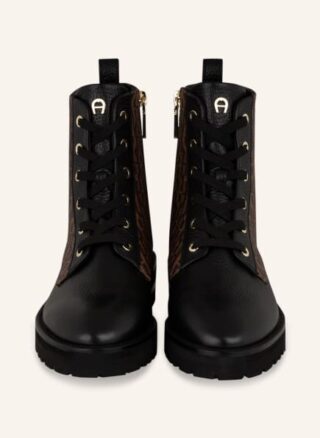 aigner Ava Schnürboots Damen, Schwarz